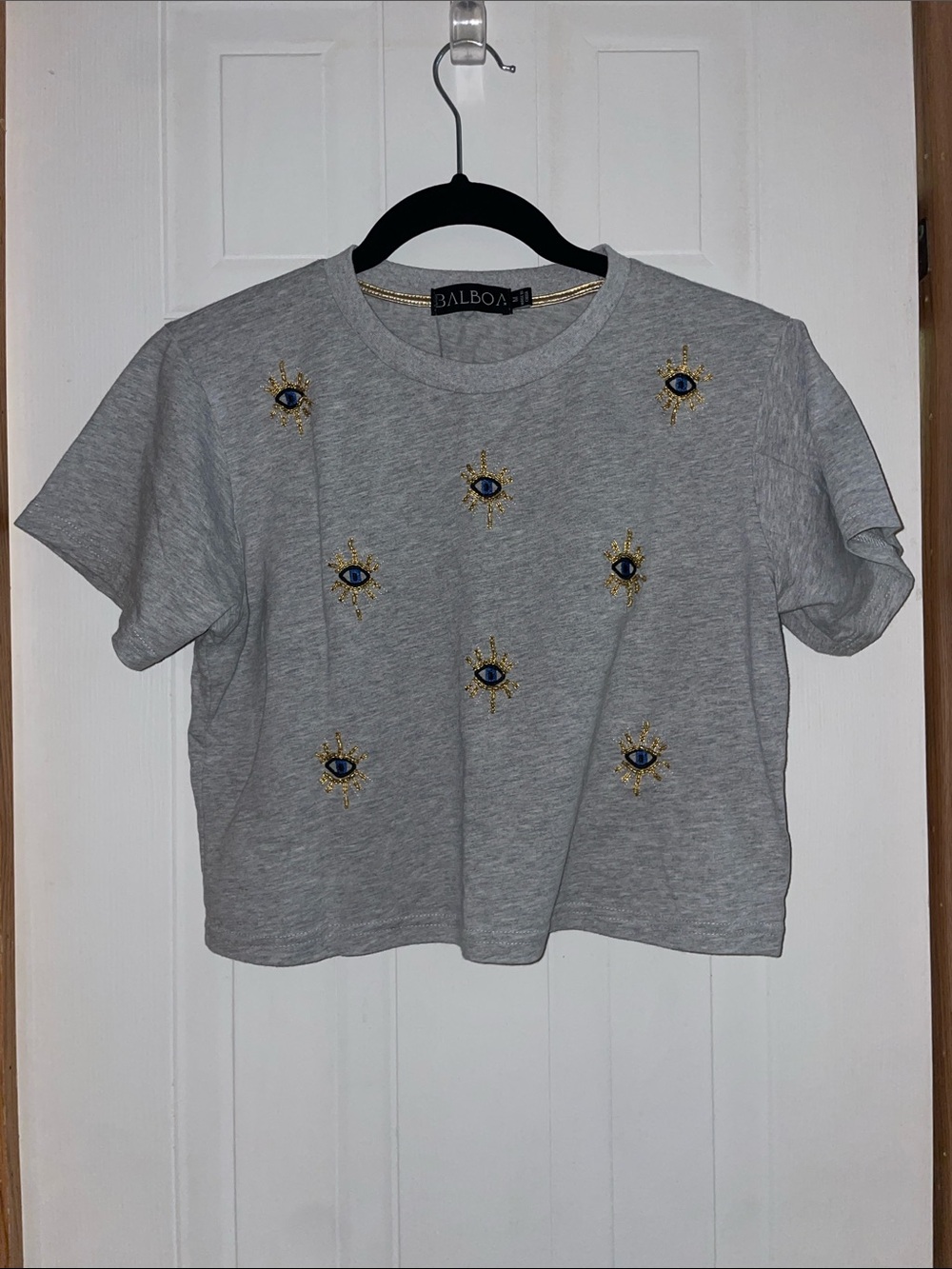 Beaded evil eye T-shirt